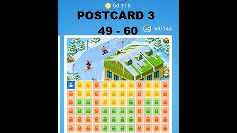 Nonogram Wintertime Event 3rd postcard level 49-60