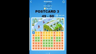 Nonogram Wintertime Event 3rd postcard level 49-60