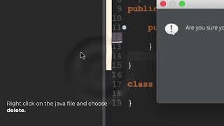 Deleting A Java File From Your Project Profile
