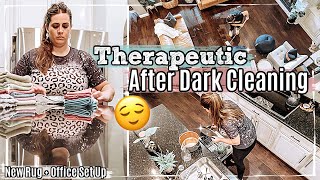  THERAPEUTIC AFTER DARK CLEAN WITH ME 2021 :: New Rug + Office :: NEW HOUSE Night Cleaning Routine