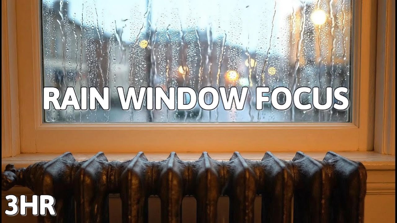 Deep Focus Rain | Cozy Window Ambience for Study & Work (3 Hours) - YouTube