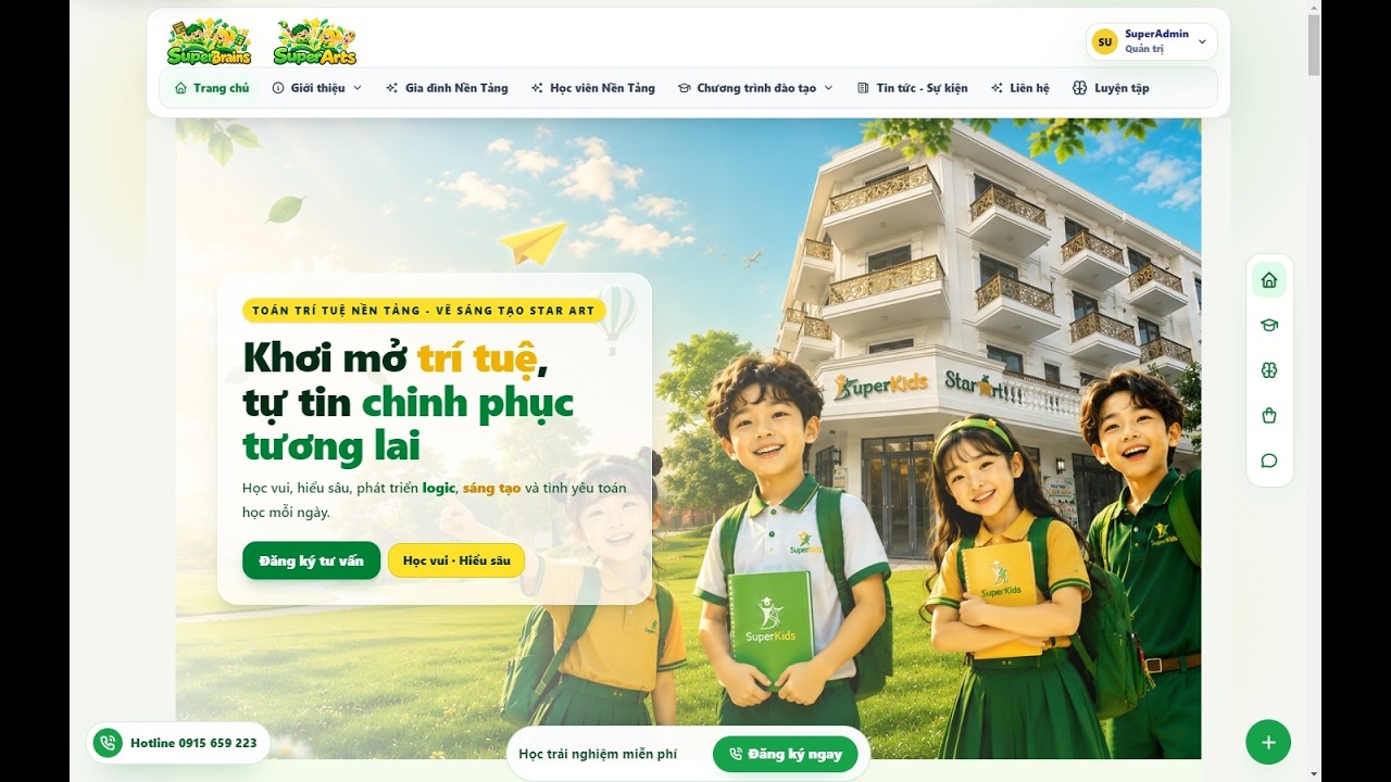 Video giới thiệu hệ thống quản lý Trung tâm Giáo dục EduCenter