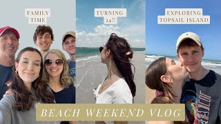 BEACH WEEKEND VLOG || exploring Topsail Island, NC