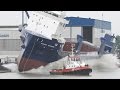 Ship Launch in slow motion: MV Symphony Performer | Ferus Smit