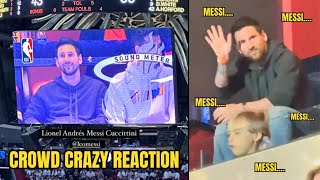 NBA Fans Crazy Reaction when Messi Appeared on the Big Screen 😳😍 | Miami vs Celtics