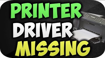 How to fix Printer Driver is unavailable on windows 10 ✅