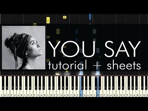 Lauren Daigle - You Say - Piano Accompaniment Tutorial + Sheets