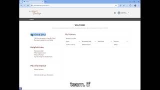 Client Portal Home Page Overview