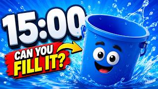 ⏰ 15 Minute Countdown Timer with Sound | Bucket Challenge