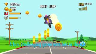 Retro Highway Motorcycle Survival Arcade Style Video Game for PS4 and PS5 | Fun Challenging Action screenshot 4