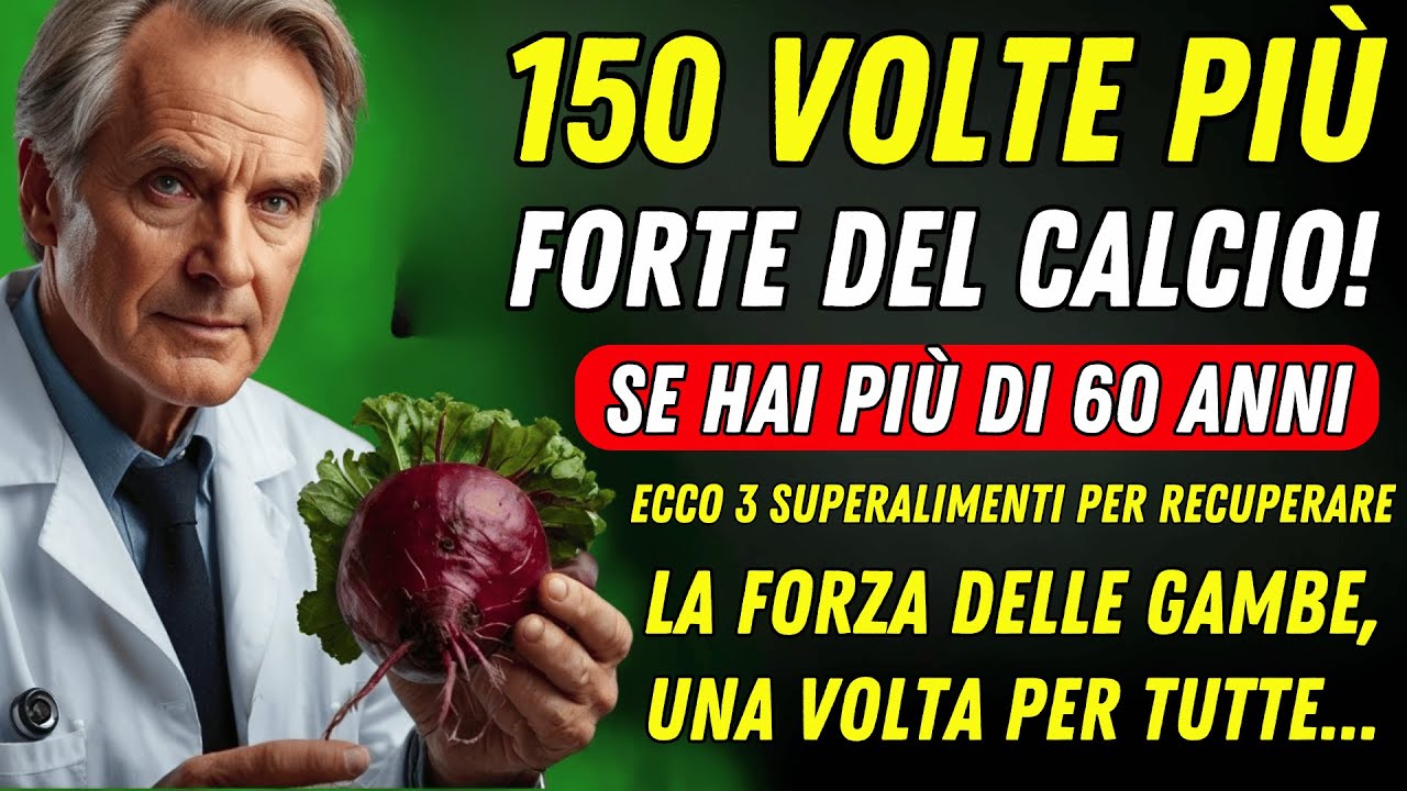 Scopri 3 superalimenti segreti per recuperare le tue gambe e come consumarli!