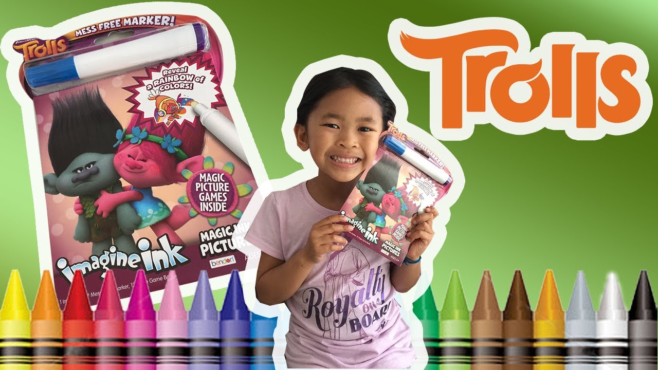TROLLS IMAGINE INK COLORING BOOK FTC CREW FUN TIME
