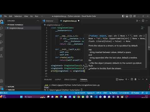 What is Singleton class in python #CORECONCEPTS