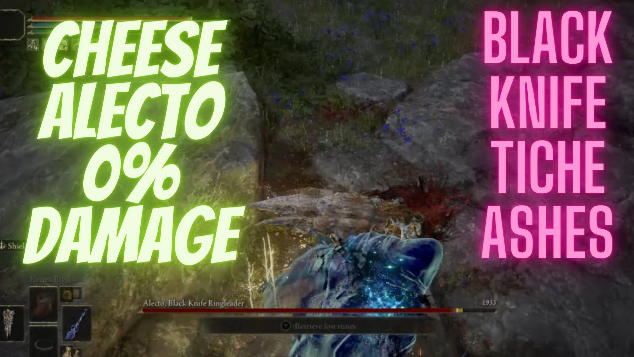 HOW TO CHEESE ALECTO ELDEN RING. 0 DAMAGE CHEESE + UNLOCK BLACK KNIFE
