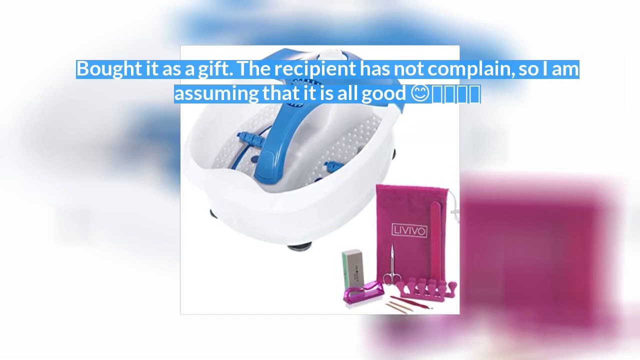 PRIVATE Heated Vibrating Wet Foot Bath Spa Massager with Therapy