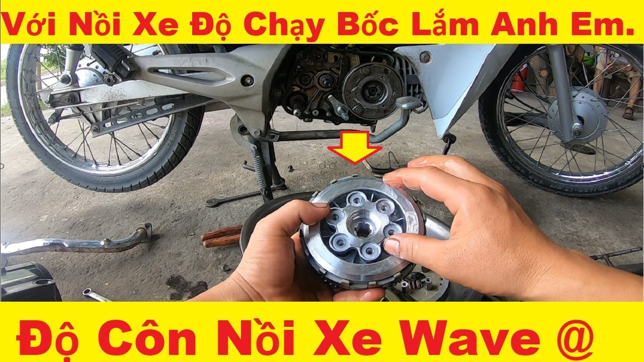 Độ Nồi Côn Xe Máy Wave Honda | Tapered Pot Of Motorcycle - Youtube