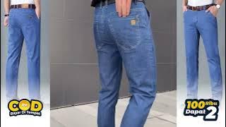 Beli 2 Celana Jeans Pria Kualitas Premium Cukup 100 Ribu, Pilihan Tepat Buat Harian