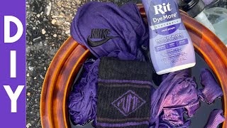 First Time Using Royal Purple Rit Dye 😅 Fast & Easy DIY 