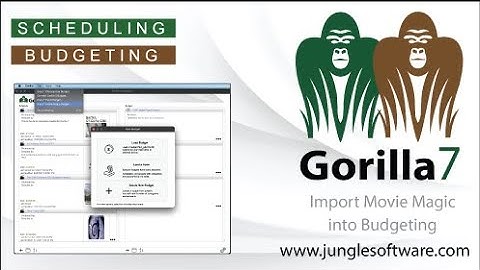 Importing a Movie Magic Budget File into Gorilla Budgeting