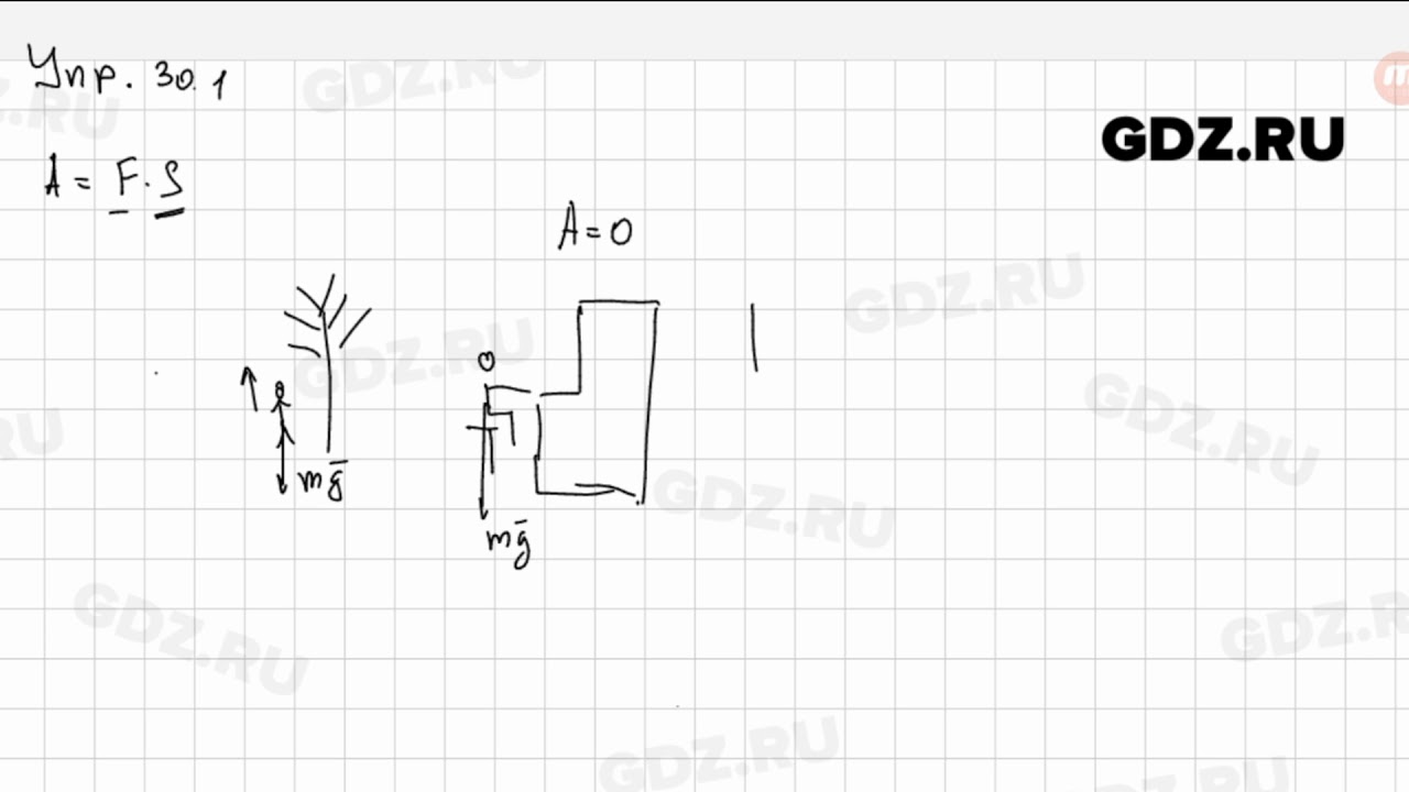 Упр 30.1 - Физика 7 класс Пёрышкин - YouTube