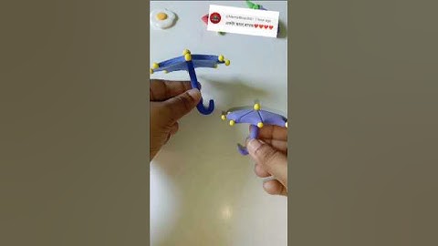 Super clay ☂️#shorts #diy #clay #craft #art #howtomakeclayumbrella