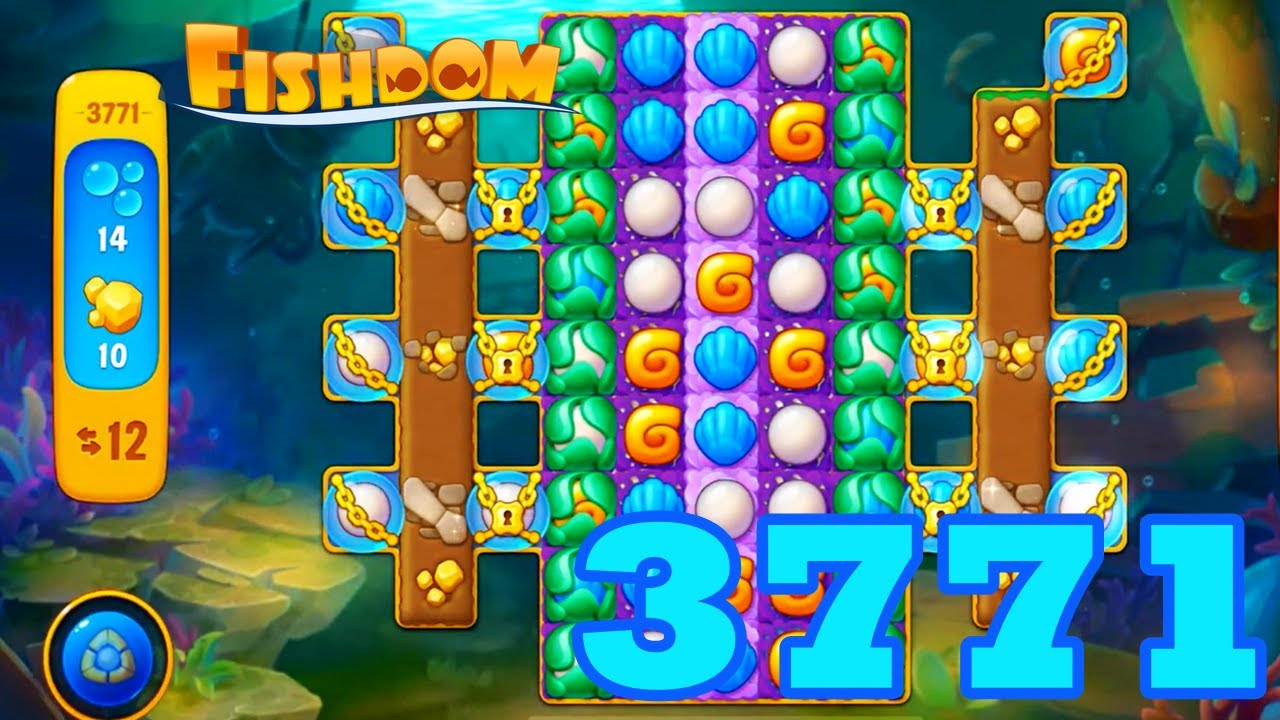 Fishdom Level 3771 HD Walkthrough | 3 - match puzzle game | gameplay ...