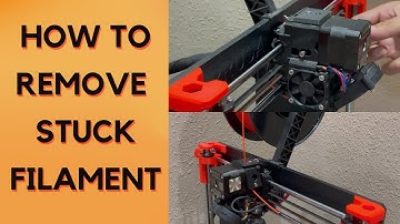 How to remove stuck filament from a 3D Printer