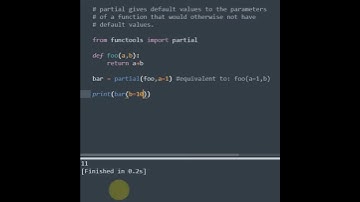 Partial gives default values to the parameters of that would otherwise not have default values