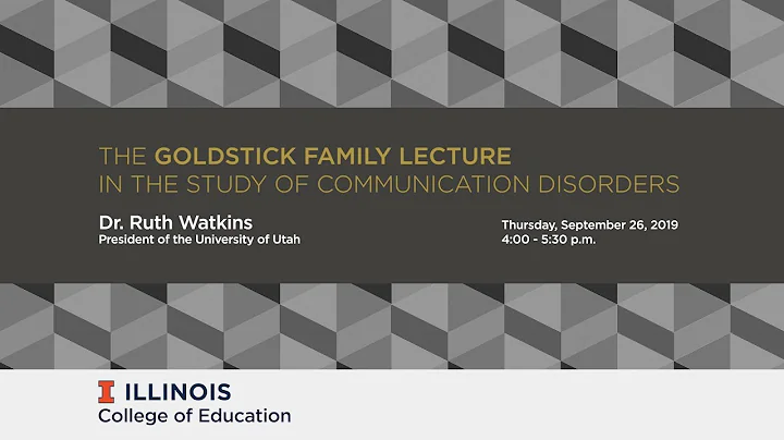 The 15th Goldstick Family Lecture in the Study of ...