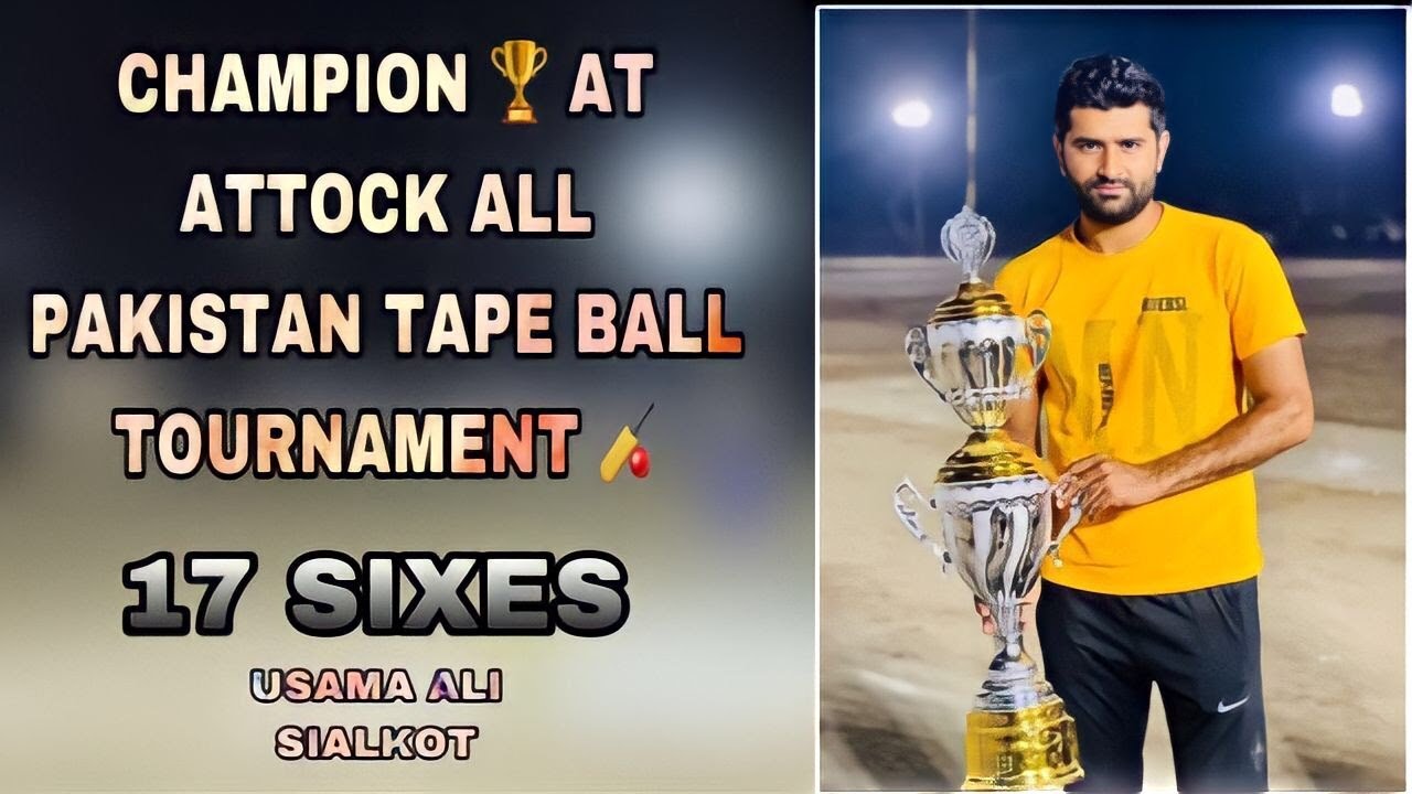 Ali Atock CHAMPION AT ATTOCK || USAMA ALI SIALKOT || 17 SIXES - YouTube