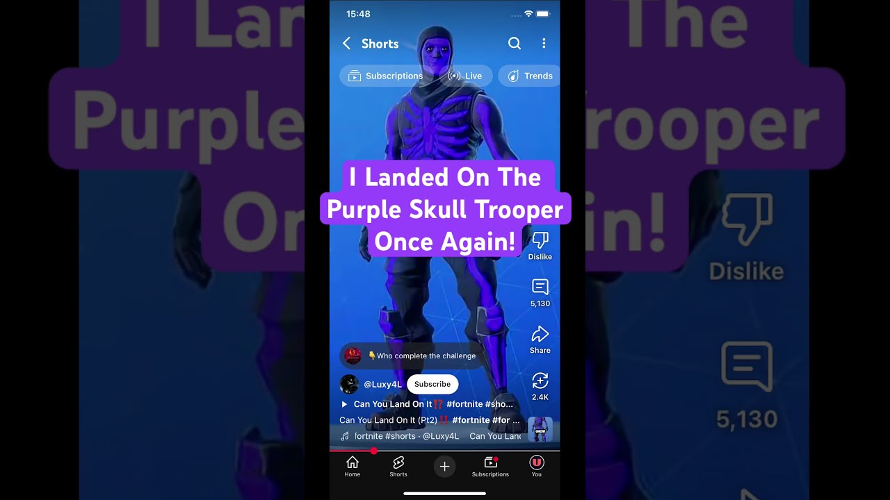 I Landed On The Purple Skull Trooper Once Again Asmr Halloweenstream Asmrgaming Silentstream
