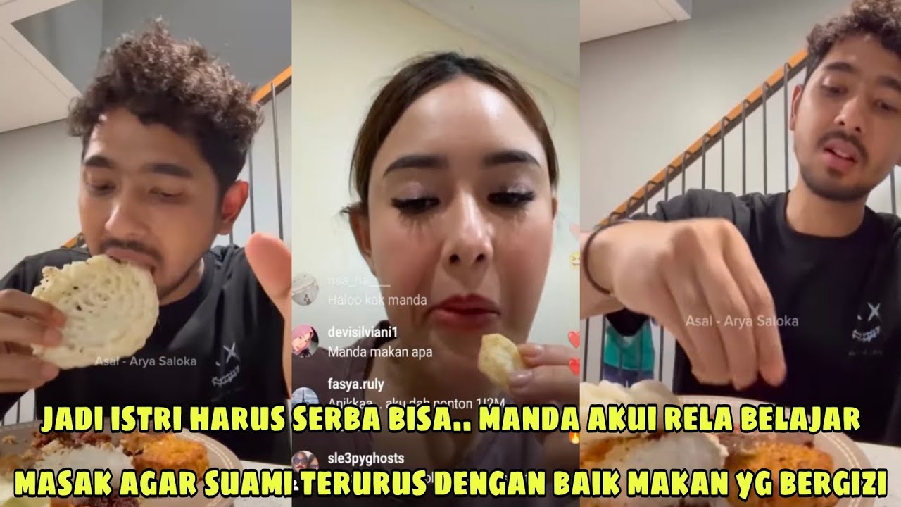 Jadi istri harus serba bisa.. Manda akui rela belajar masak demi makan suami terjaga