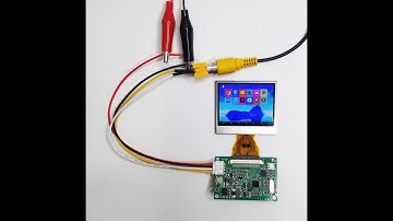 2 inch LCD display module kit NTSC/PAL auto 640*240 4:3 with RCA brightness adjust image flip