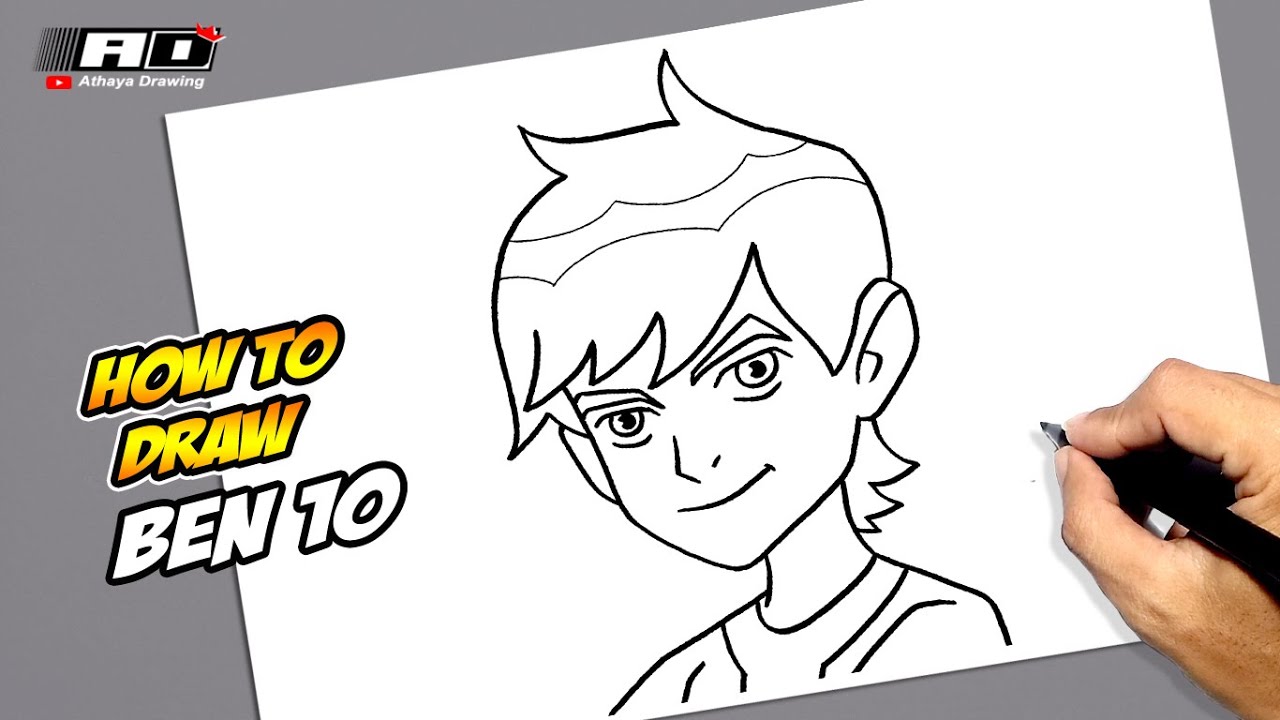 How to Draw Ben 10 - Easy Drawing Tutorial For Kids