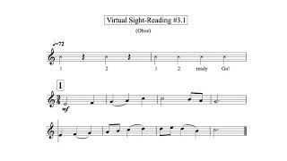 Virtual Sight Reading Level 3.1 (Oboe)