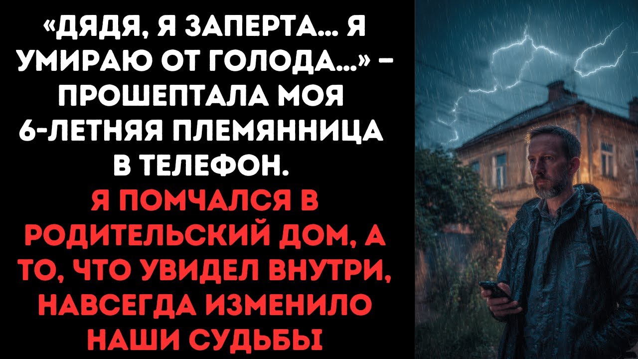 «Дядя, я заперта я умираю от голода» — прошептала моя 6-летняя племянница в телефон, я помчался