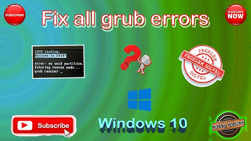 How to solve #NosuchPartition and grub rescue windows10 |#𝐊𝐢𝐭𝐭𝐲𝐇𝐚𝐜𝐤𝐬𝐘𝐓 | #Tamil |#august2020