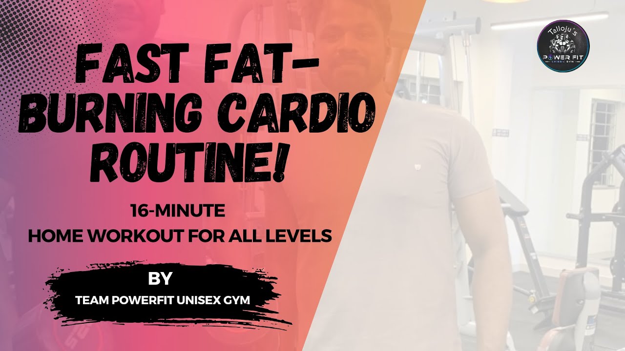 Fast Fat-Burning Cardio Routine! 16-Minute Home Workout for All Levels ...