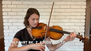 Wohlfart Bk. 2, Viola Etude No. 17 – Bow Distribution