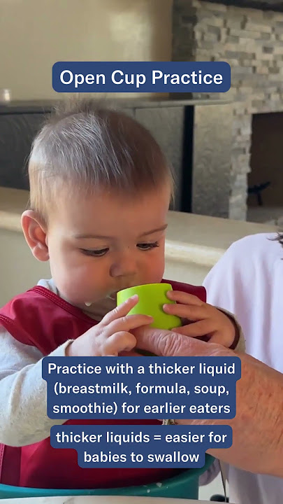 Open Cup Drinking 101: How to teach open cup drinking to your baby - My  Little Eater