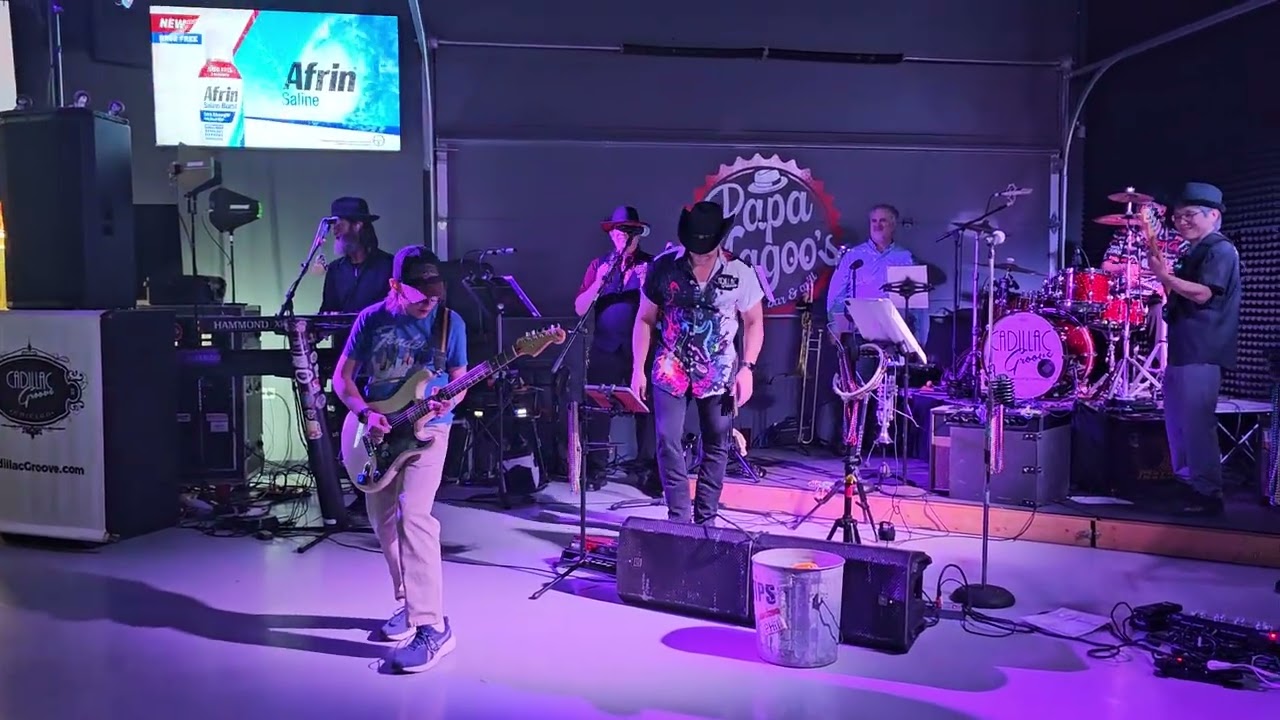 Jamming on Pride And Joy by Stevie Ray Vaughn  with Cadillac Groove at Papa Magoos (2-20-26)