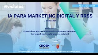 IA PARA MARKETING DIGITAL Y RRSS