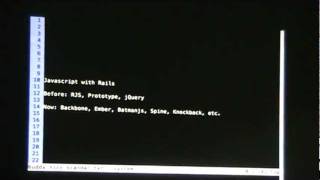 Intro (Steven Talcott-Smith) and JavaScript and Rails (Eumir Gaspar)