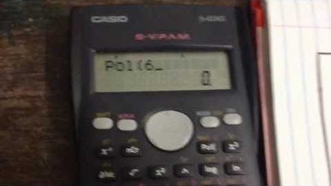 Hipotenusa na calculadora científica .