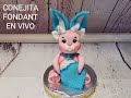 CONEJITA EN FONDANT SUPER FACIL - MODELADO EN FONDANT