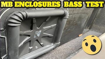MB ENCLOSURE HORN ENCLOSURE SOUND QUALITY TEST