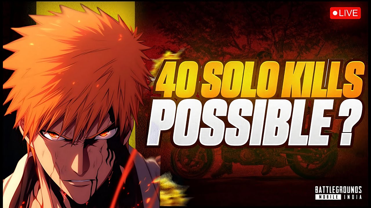 Solo 40 Kills Possible ? BGMI LIVE