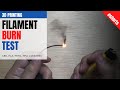 Will 3D Printing Filaments Catch Fire ? ABS, PLA, PETG, TPU, and Cleaning Filament (Nylon?) #shorts