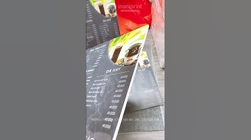 Mẫu Menu Bồi Formex Dành Cho Các Quán Cà Phê