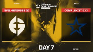 Evil Geniuses GC vs Complexity GX3 - Verizon VCT Game Changers Series 3 Main Event - Day 3 Map 3